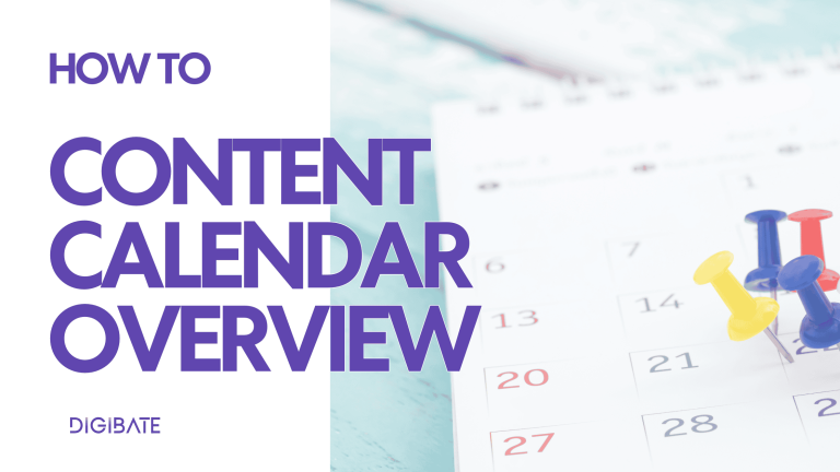 Resumen del calendario de contenido