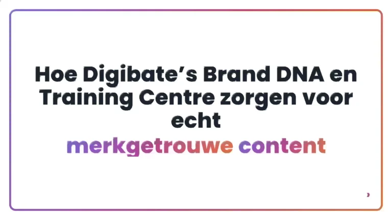 Hoe Digibate’s Brand DNA en Training Centre zorgen voor echt merkgetrouwe content